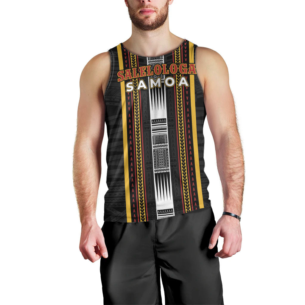 Personalised Salelologa Samoa Men Tank Top Samoan Tribal Pattern LT05 - Polynesian Pride