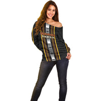 Personalised Salelologa Samoa Off Shoulder Sweater Samoan Tribal Pattern LT05 - Polynesian Pride
