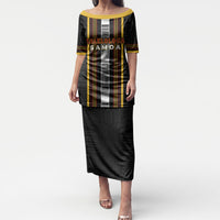 Personalised Salelologa Samoa Puletasi Samoan Tribal Pattern LT05 Long Dress Black - Polynesian Pride