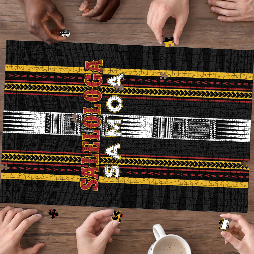 Salelologa Samoa Puzzle Samoan Tribal Pattern LT05 - Polynesian Pride