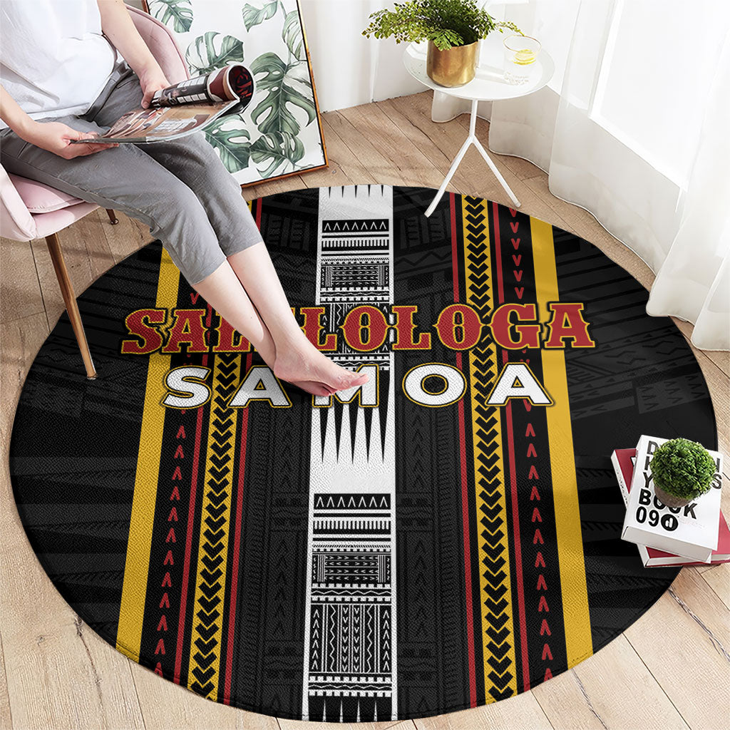 Salelologa Samoa Round Carpet Samoan Tribal Pattern LT05 - Polynesian Pride