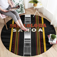 Salelologa Samoa Round Carpet Samoan Tribal Pattern LT05 - Polynesian Pride