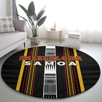 Salelologa Samoa Round Carpet Samoan Tribal Pattern LT05 - Polynesian Pride