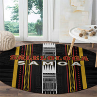 Salelologa Samoa Round Carpet Samoan Tribal Pattern LT05 - Polynesian Pride