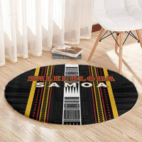 Salelologa Samoa Round Carpet Samoan Tribal Pattern LT05 - Polynesian Pride