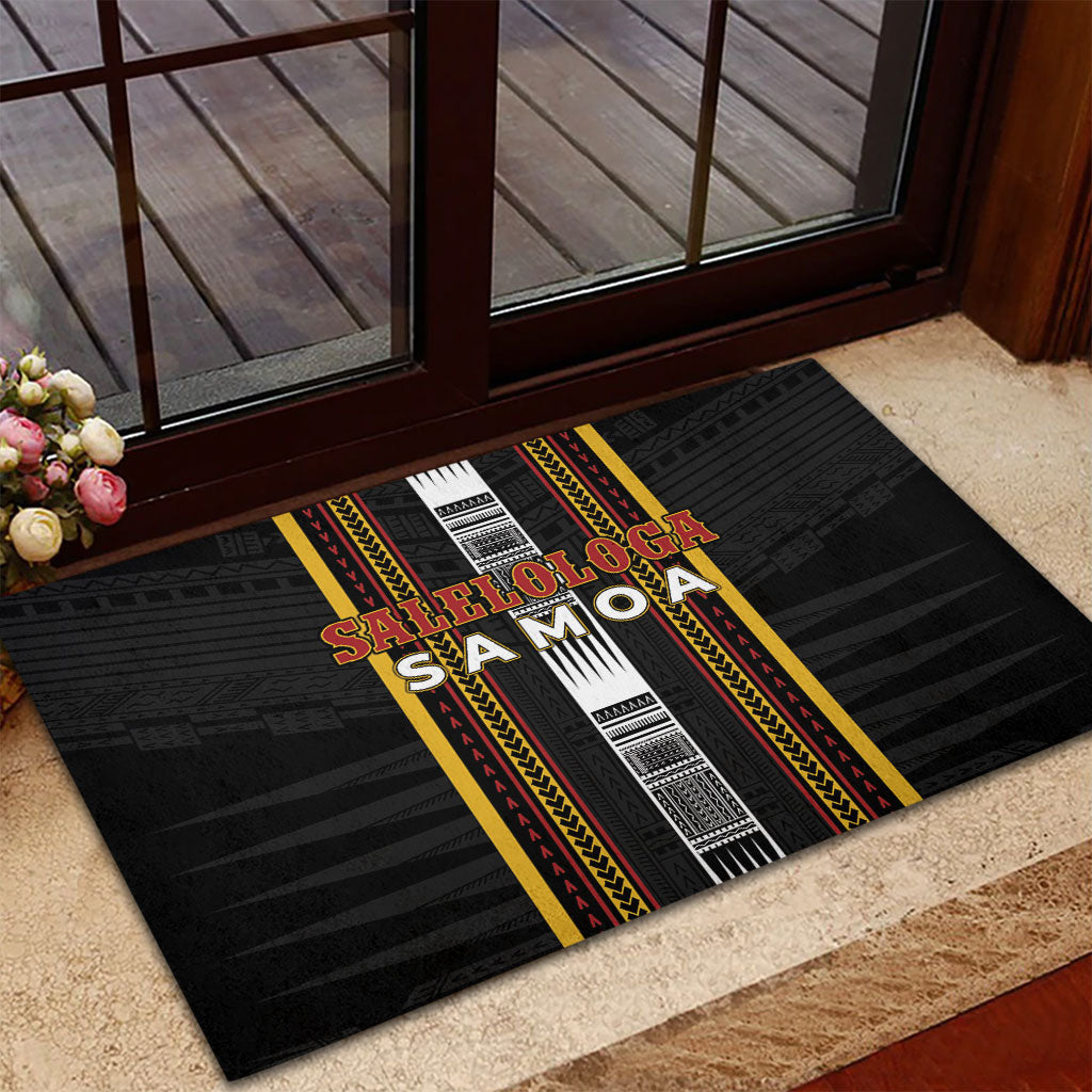 Salelologa Samoa Rubber Doormat Samoan Tribal Pattern LT05 - Polynesian Pride