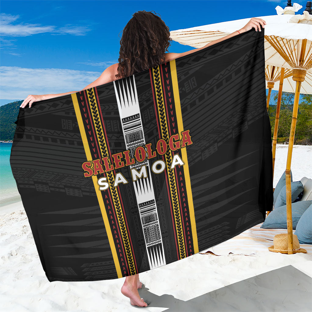 Salelologa Samoa Sarong Samoan Tribal Pattern LT05 One Size 44 x 66 inches Black - Polynesian Pride