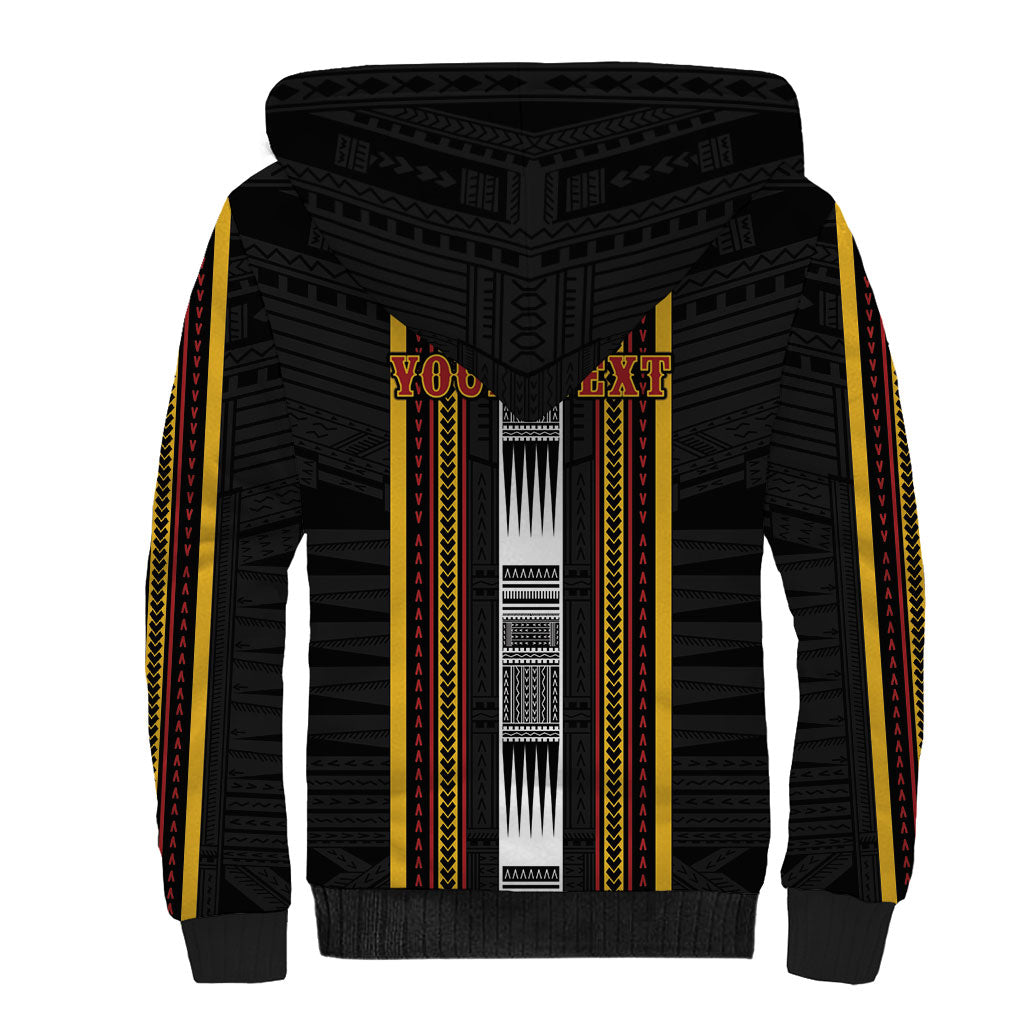 Personalised Salelologa Samoa Sherpa Hoodie Samoan Tribal Pattern LT05 - Polynesian Pride