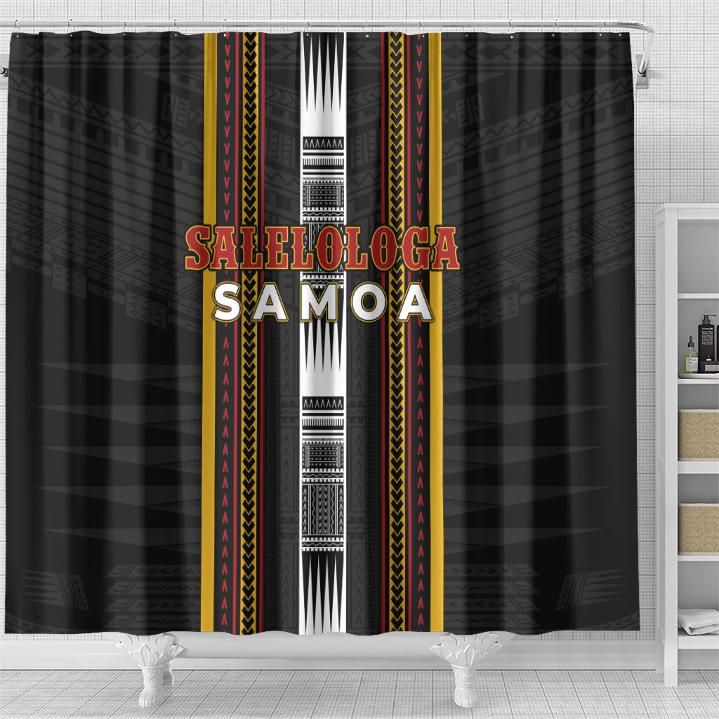 Salelologa Samoa Shower Curtain Samoan Tribal Pattern LT05 - Polynesian Pride