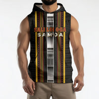 Personalised Salelologa Samoa Sleeveless Hoodie Samoan Tribal Pattern