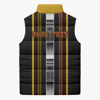 Personalised Salelologa Samoa Sleeveless Puffer Jacket Samoan Tribal Pattern LT05 - Polynesian Pride