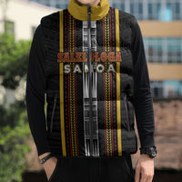 Personalised Salelologa Samoa Sleeveless Puffer Jacket Samoan Tribal Pattern LT05 - Polynesian Pride