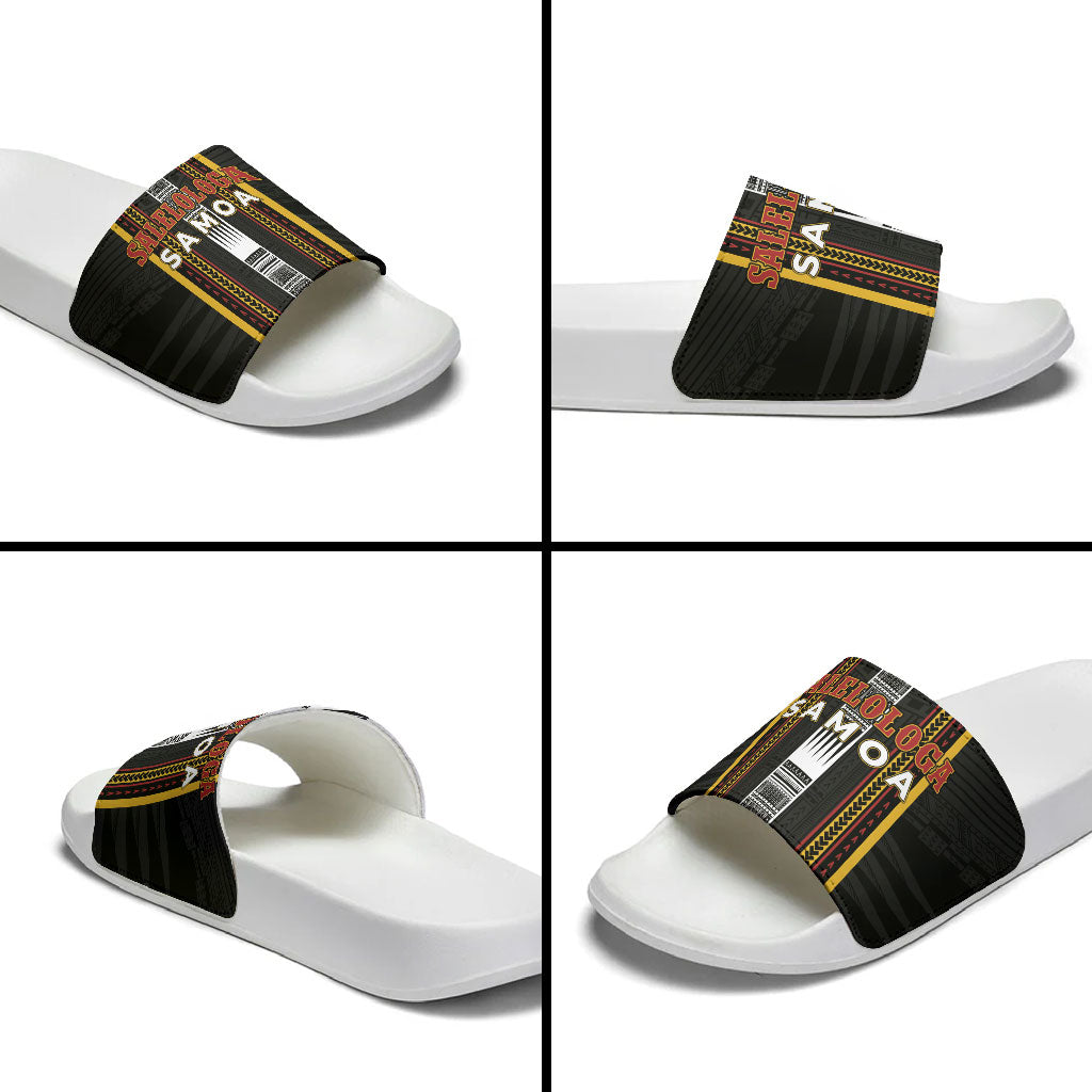 Salelologa Samoa Slide Sandals Samoan Tribal Pattern