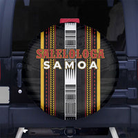 Salelologa Samoa Spare Tire Cover Samoan Tribal Pattern LT05 No hole Black - Polynesian Pride