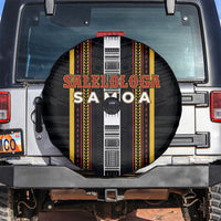 Salelologa Samoa Spare Tire Cover Samoan Tribal Pattern LT05 Black - Polynesian Pride