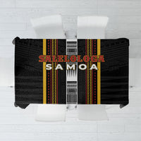 Salelologa Samoa Tablecloth Samoan Tribal Pattern LT05 Black - Polynesian Pride