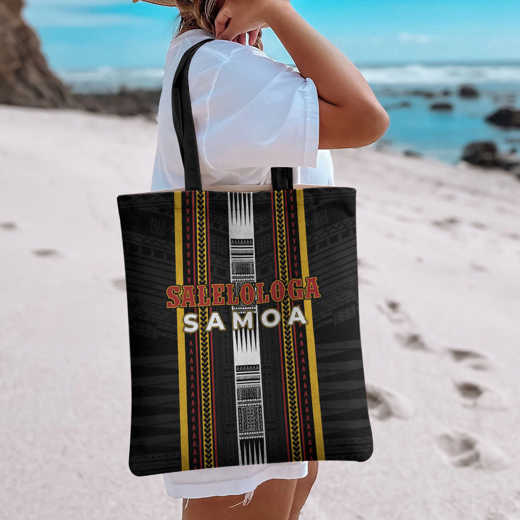 Salelologa Samoa Tote Bag Samoan Tribal Pattern LT05 - Polynesian Pride