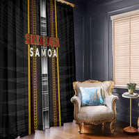 Salelologa Samoa Window Curtain Samoan Tribal Pattern