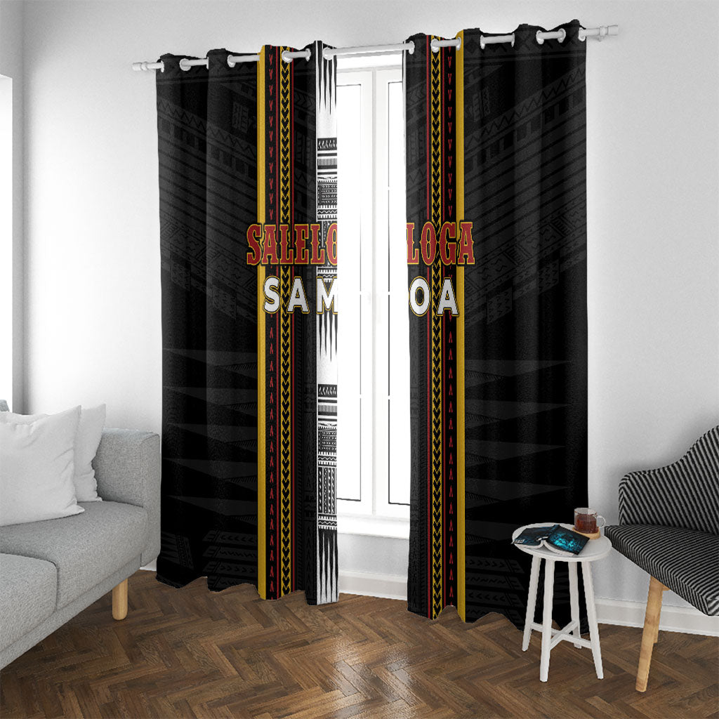 Salelologa Samoa Window Curtain Samoan Tribal Pattern