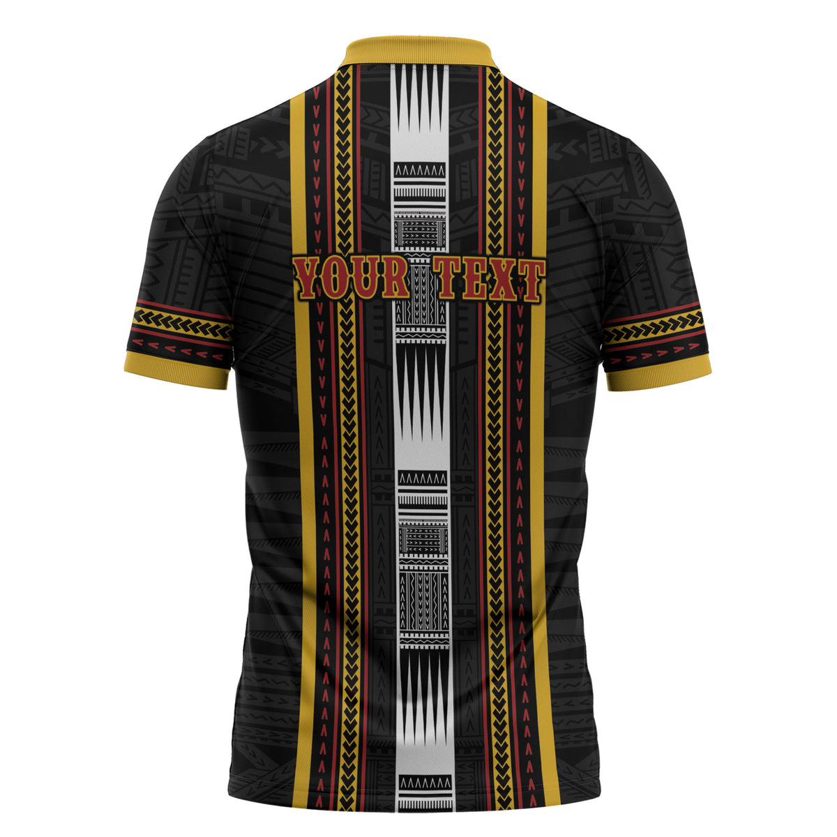 Personalised Salelologa Samoa Zipper Polo Shirt Samoan Tribal Pattern LT05 - Polynesian Pride