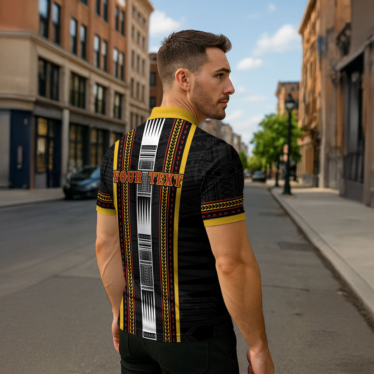 Personalised Salelologa Samoa Zipper Polo Shirt Samoan Tribal Pattern LT05 - Polynesian Pride