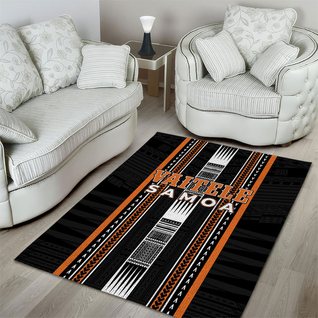 Vaitele Samoa Area Rug Samoan Tribal Pattern LT05 - Polynesian Pride