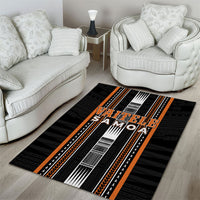 Vaitele Samoa Area Rug Samoan Tribal Pattern LT05 - Polynesian Pride