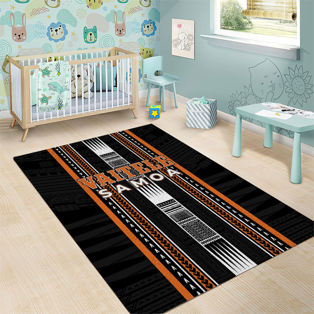 Vaitele Samoa Area Rug Samoan Tribal Pattern LT05 - Polynesian Pride