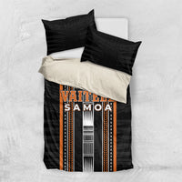 Vaitele Samoa Bedding Set Samoan Tribal Pattern LT05 US Twin 172cm x 218cm Orange - Polynesian Pride