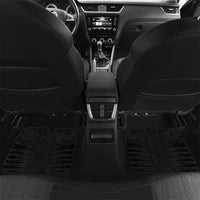 Personalised Vaitele Samoa Car Mats Samoan Tribal Pattern LT05 Set 2pcs - Back Orange - Polynesian Pride