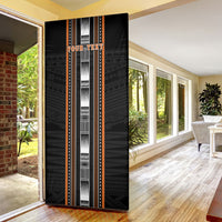 Personalised Vaitele Samoa Door Cover Samoan Tribal Pattern LT05 - Polynesian Pride