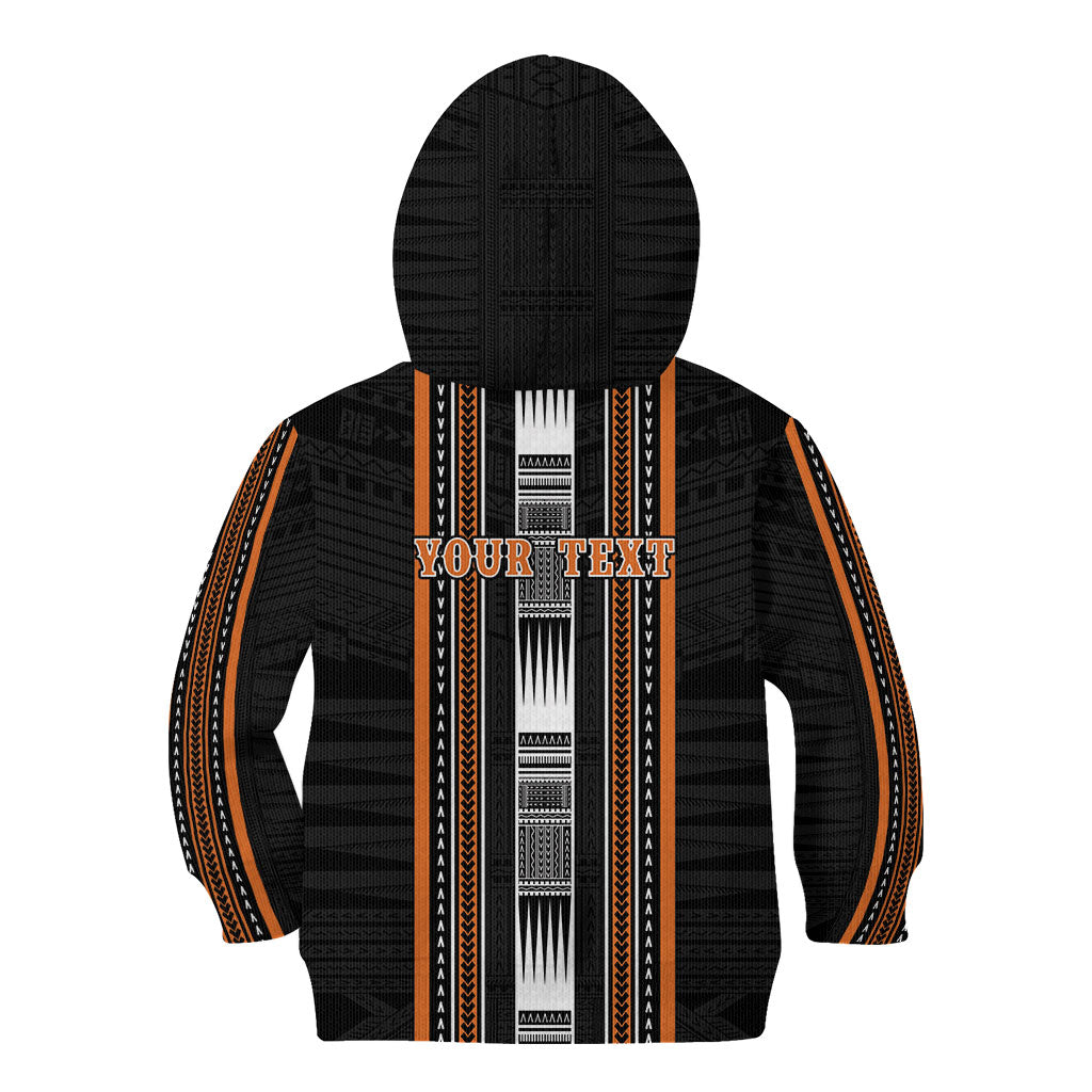 Personalised Vaitele Samoa Kid Hoodie Samoan Tribal Pattern LT05 - Polynesian Pride