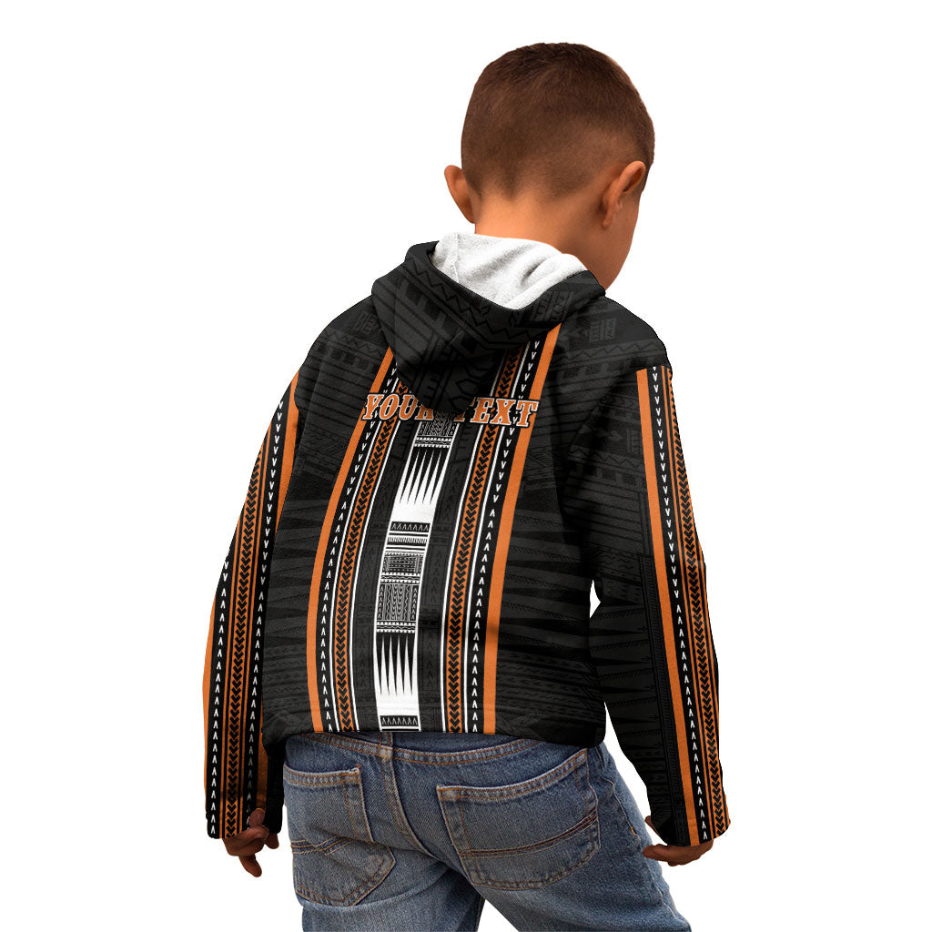 Personalised Vaitele Samoa Kid Hoodie Samoan Tribal Pattern LT05 - Polynesian Pride