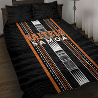 Vaitele Samoa Quilt Bed Set Samoan Tribal Pattern LT05 Orange - Polynesian Pride