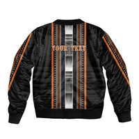 Personalised Vaitele Samoa Sleeve Zip Bomber Jacket Samoan Tribal Pattern LT05 - Polynesian Pride