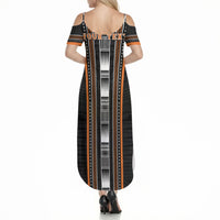 Personalised Vaitele Samoa Summer Maxi Dress Samoan Tribal Pattern LT05 - Polynesian Pride