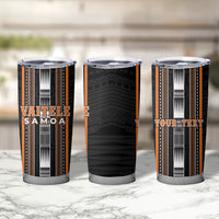 Personalised Vaitele Samoa Tumbler Cup Samoan Tribal Pattern LT05 - Polynesian Pride