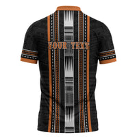 Personalised Vaitele Samoa Zipper Polo Shirt Samoan Tribal Pattern LT05 - Polynesian Pride