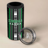 Personalised Siusega Samoa 4 in 1 Can Cooler Tumbler Samoan Tribal Pattern LT05 - Polynesian Pride