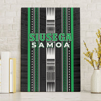 Siusega Samoa Canvas Wall Art Samoan Tribal Pattern LT05 Without Frame Green - Polynesian Pride