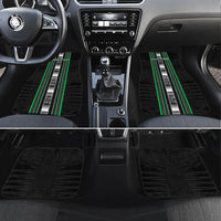 Personalised Siusega Samoa Car Mats Samoan Tribal Pattern LT05 Set 4pcs Green - Polynesian Pride