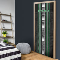 Personalised Siusega Samoa Door Cover Samoan Tribal Pattern LT05 - Polynesian Pride
