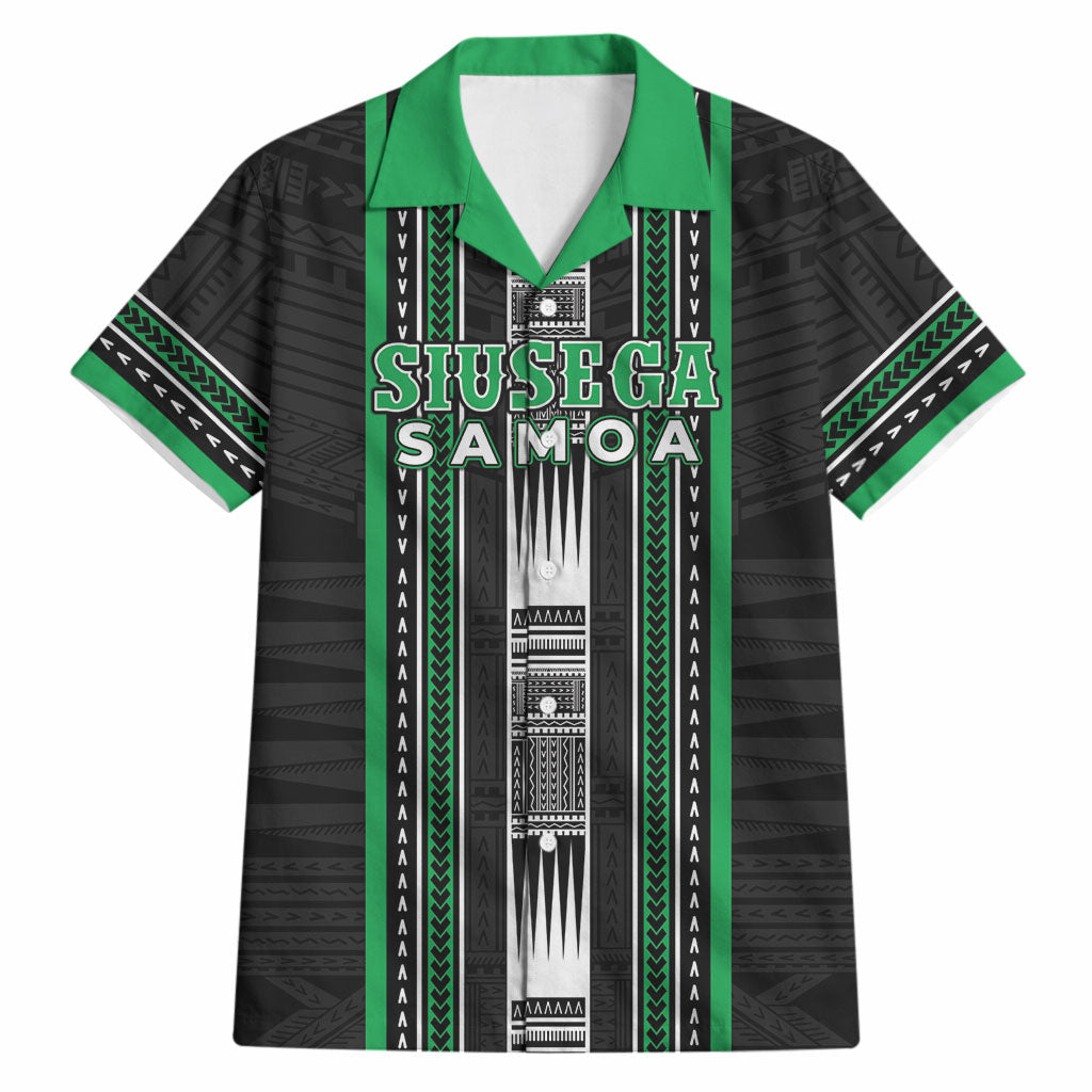 Personalised Siusega Samoa Hawaiian Shirt Samoan Tribal Pattern