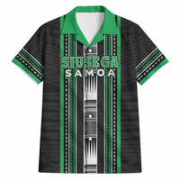 Personalised Siusega Samoa Hawaiian Shirt Samoan Tribal Pattern LT05 Green - Polynesian Pride