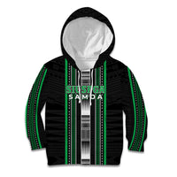 Personalised Siusega Samoa Kid Hoodie Samoan Tribal Pattern LT05 Hoodie Green - Polynesian Pride