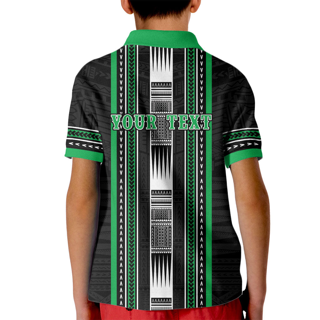 Personalised Siusega Samoa Kid Polo Shirt Samoan Tribal Pattern LT05 - Polynesian Pride