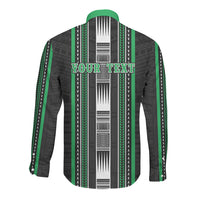 Personalised Siusega Samoa Long Sleeve Button Shirt Samoan Tribal Pattern LT05 - Polynesian Pride