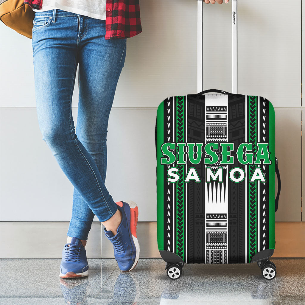 Siusega Samoa Luggage Cover Samoan Tribal Pattern