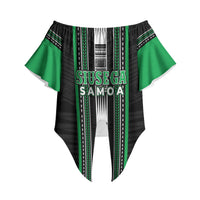 Personalised Siusega Samoa Off Shoulder Wrap Waist Top Samoan Tribal Pattern LT05 - Polynesian Pride