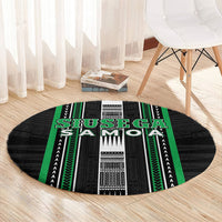 Siusega Samoa Round Carpet Samoan Tribal Pattern LT05 - Polynesian Pride